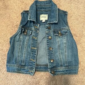 Girls denim vest
